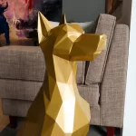 Sitting Doberman