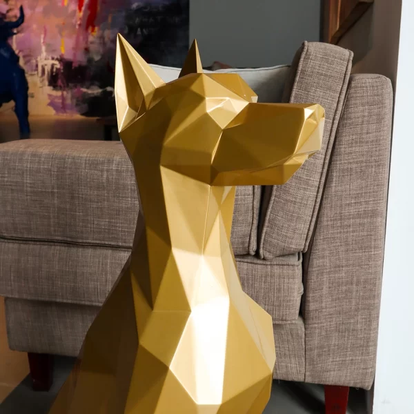 Sitting Doberman